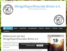 Tablet Screenshot of minigolf-brilon.de